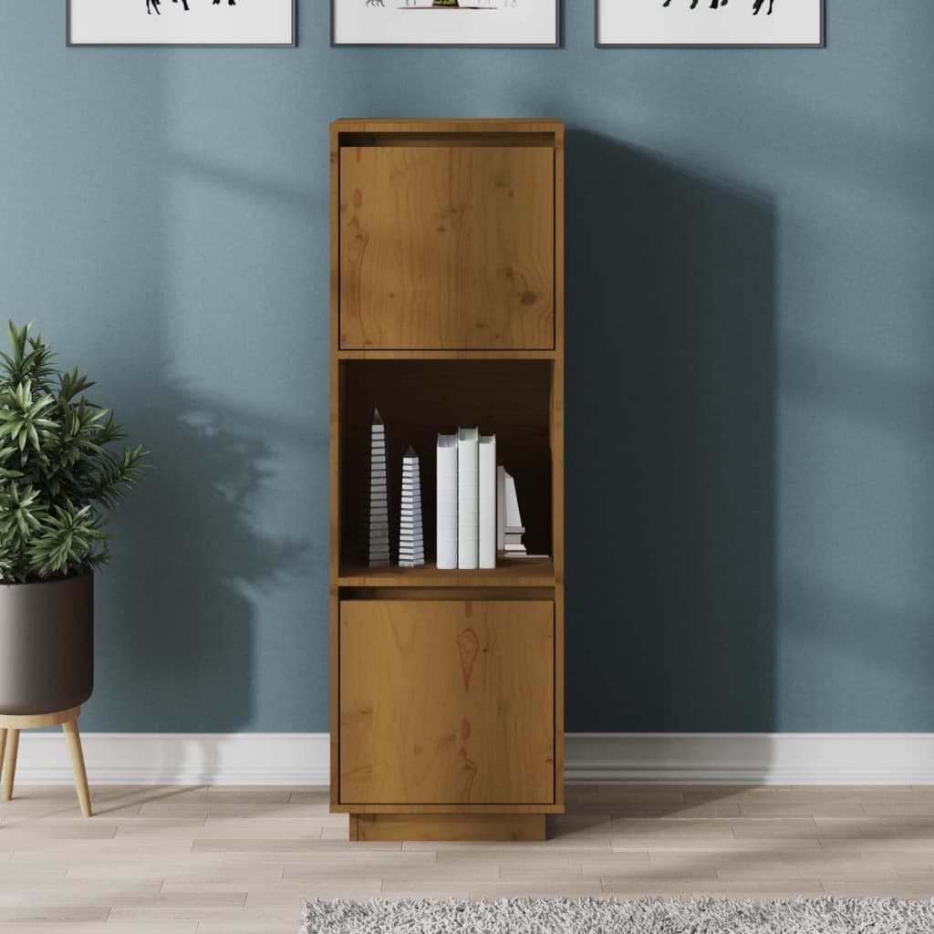 VIDAXL - Credenza Miele 38x35x80 Cm In Legno Massello Di Pino