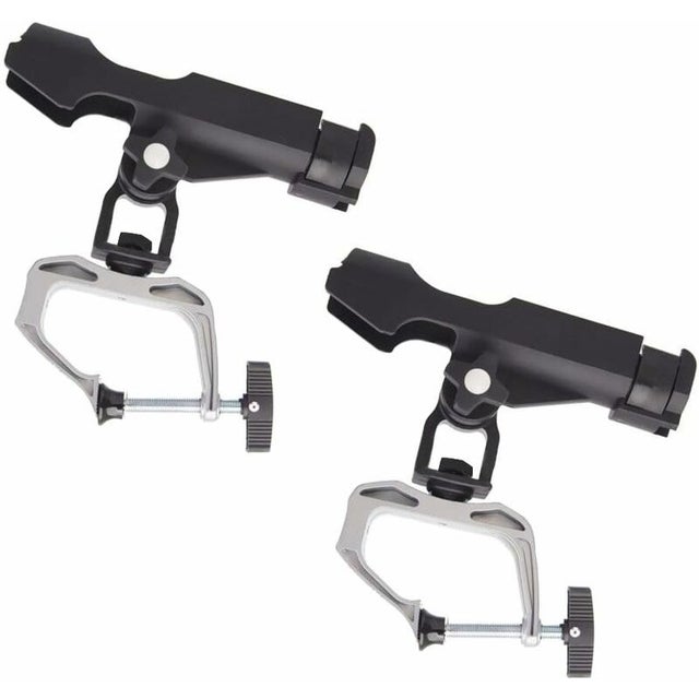 FreeTec 2PCS Supports de Canne à pêche de Rail pour Bateau Mer en Acier INOX Rails 1/4 Pouce à 1