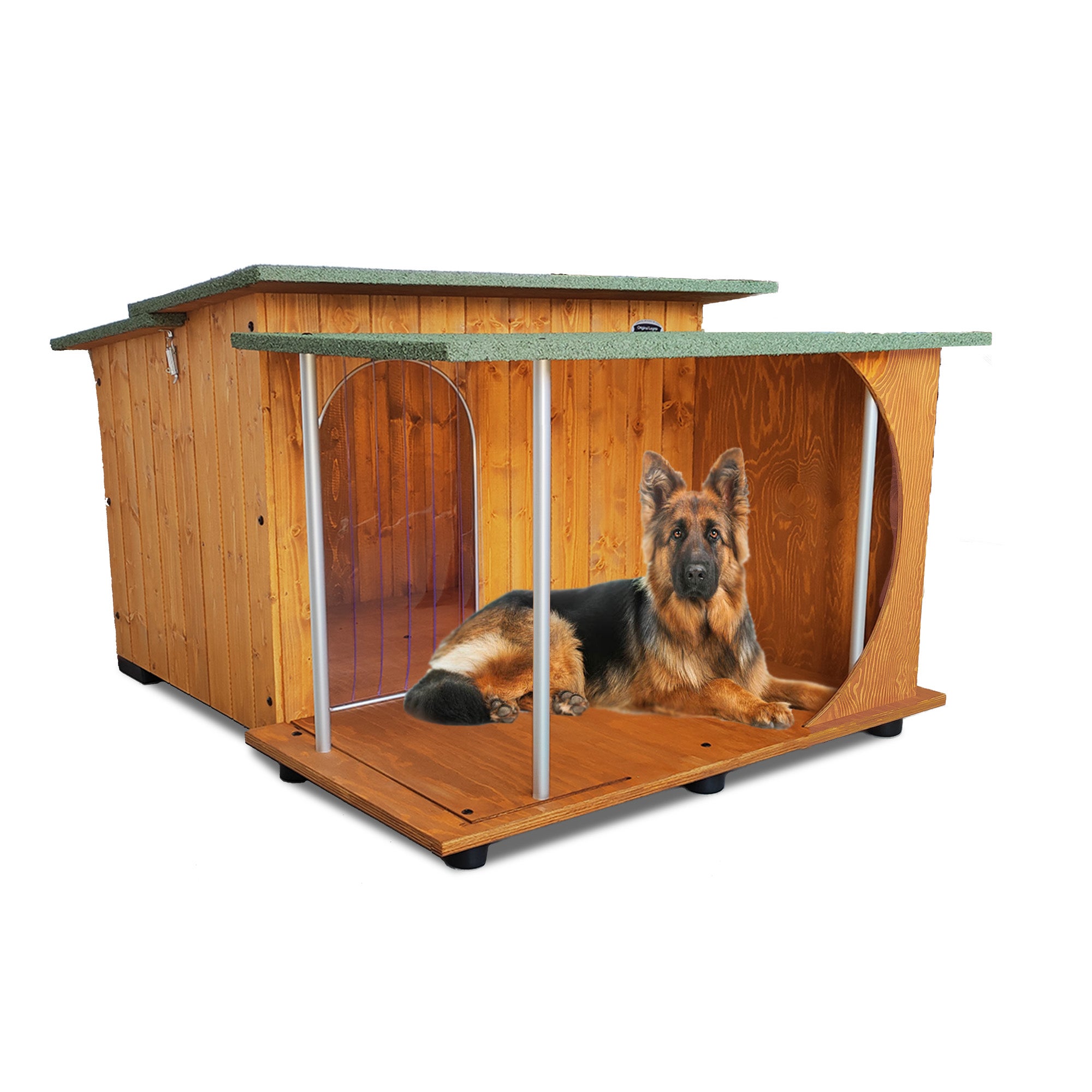 Cuccia in Legno per Cane Grande da Esterno con 