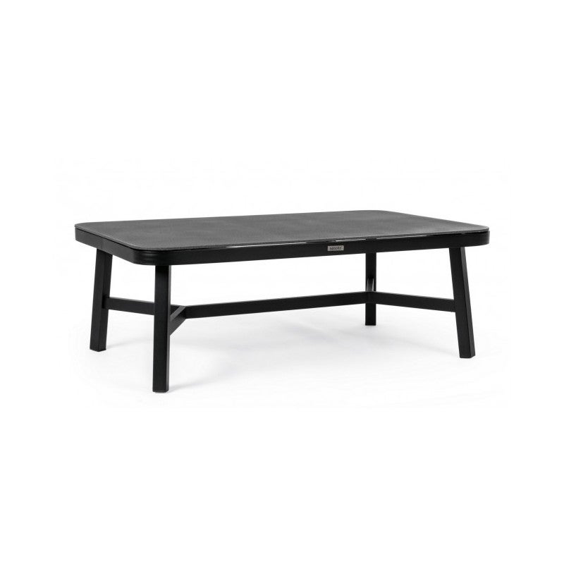 Table basse d'extérieur en Aluminium Noir 120x75x h43 - 6