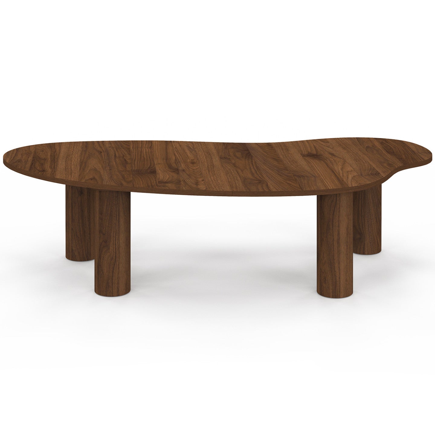 Table basse ORGANIQUE 140 cm bois effet noyer - 3