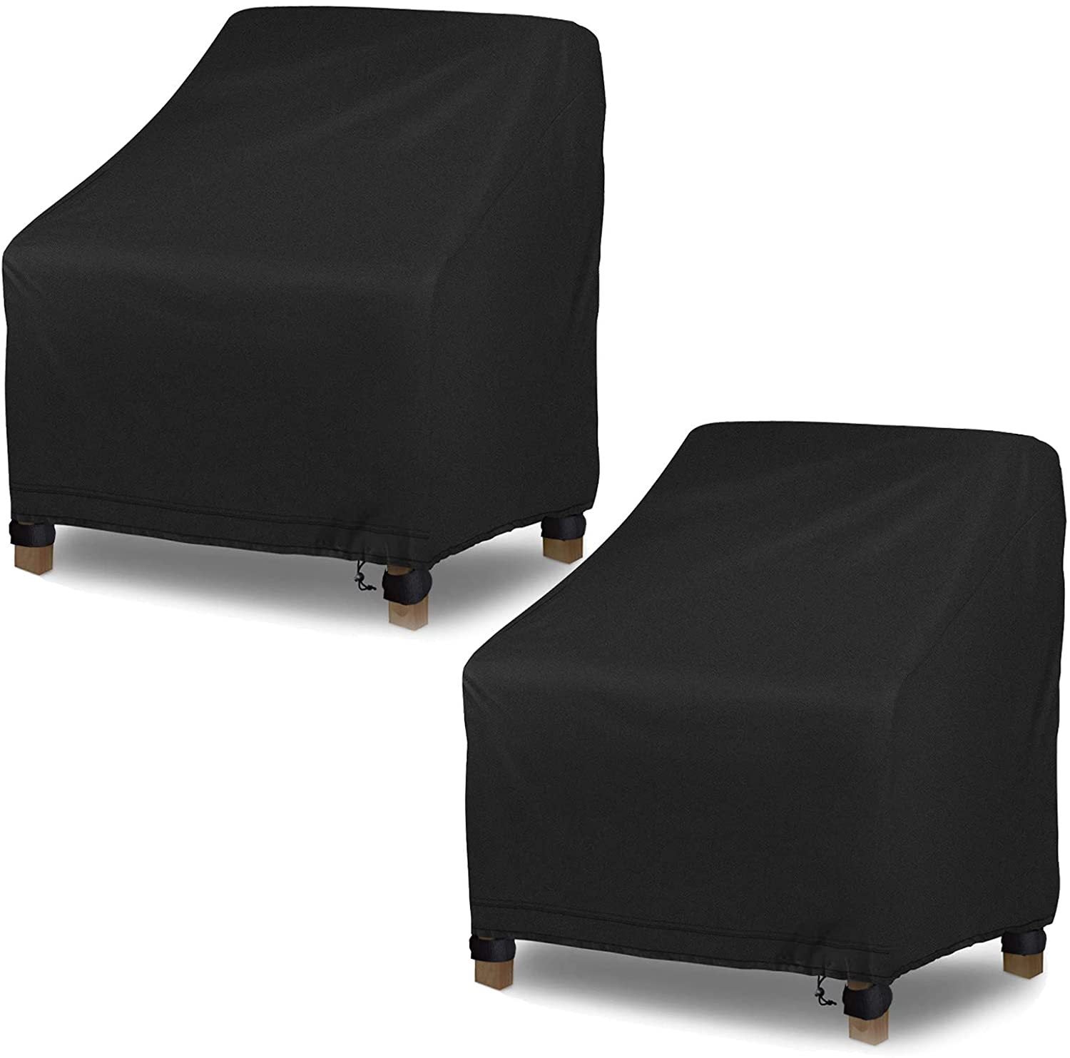 Housse de Protection pour Chaise de Jardin, Housse Imperméable pour Fauteuil Extérieur, 420D Tissu Oxford, 97*79*74cm-2 pièces - 2