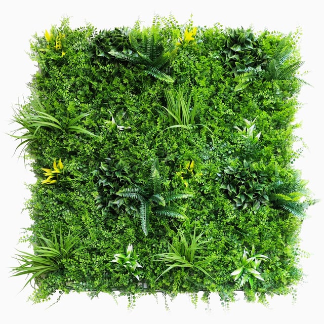 Mur végétal artificiel fougère dense 1 m² – feuillage réaliste pour jardin et intérieur