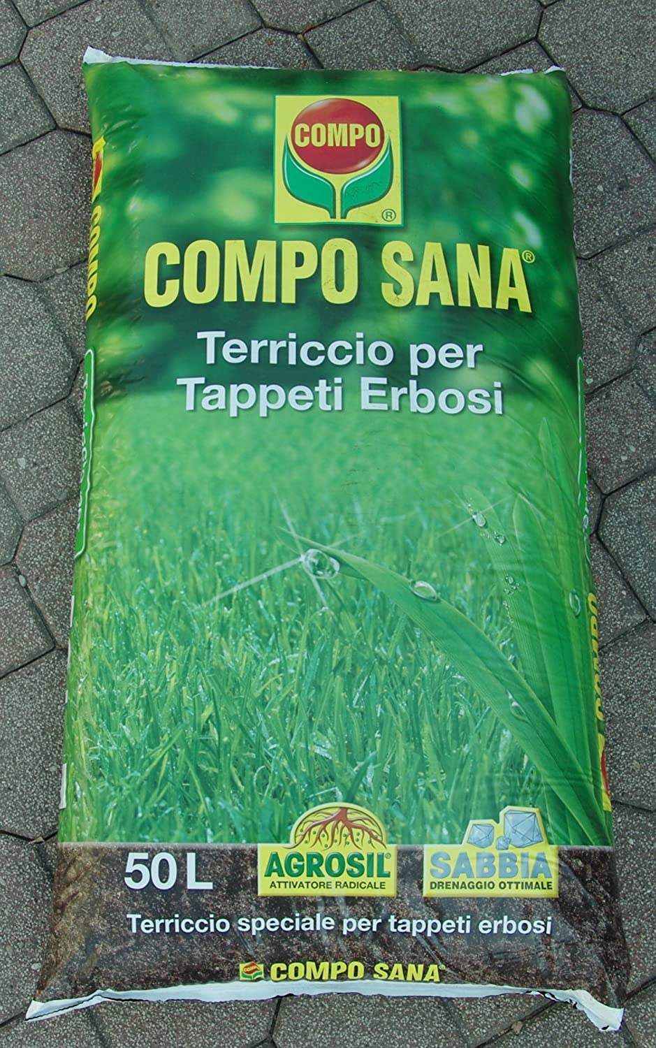 COMPO SANA TERRICCIO PER TAPPETI ERBOSI LITRI 50 - 2