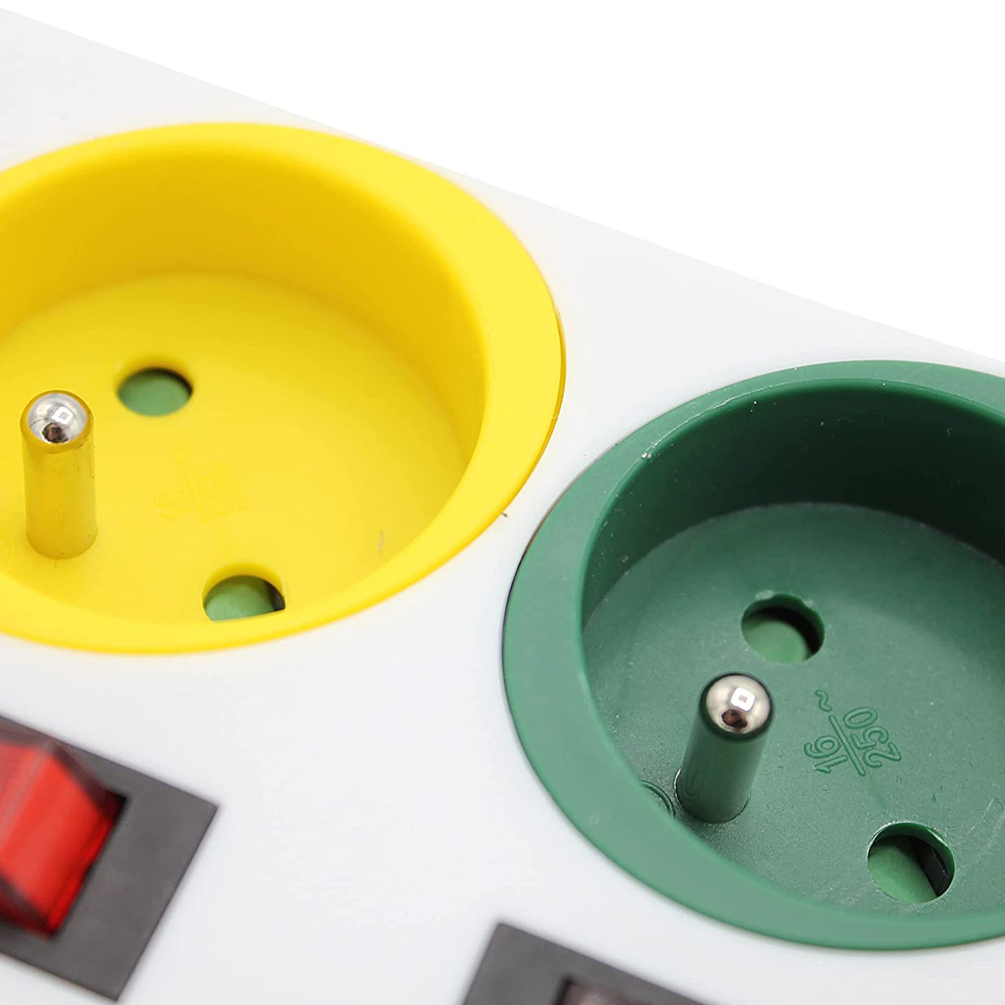 Entretien de la maison MULTIPRISE INTERRUPTEURS INDIVIDUELS Grand multicolore en plastique - 4