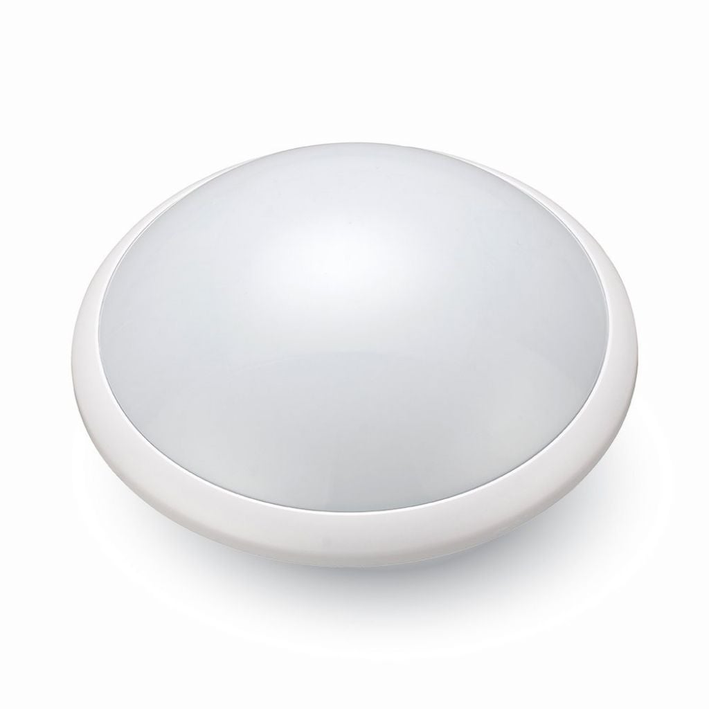 Okrągła lampa sufitowa LED z uchwytem na żarówkę E27 (maks. 60 W) i mikrofalowym czujnikiem ruchu IP44