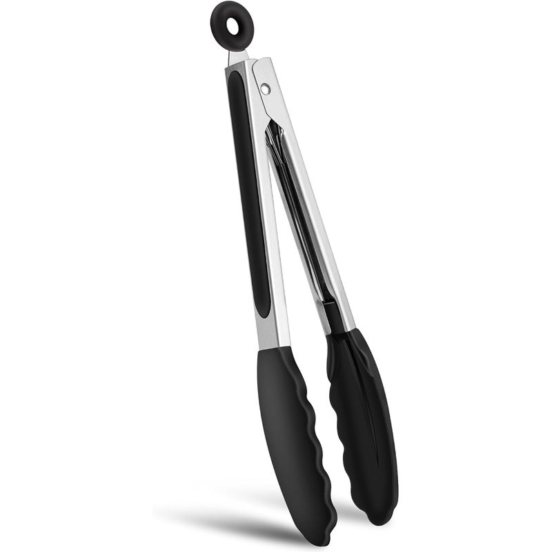 Szczypce kuchenne ze stali nierdzewnej, szczypce do mięsa, odporne na ciepło, do grillowania i gotowania (1 sztuka) 34,5 cm