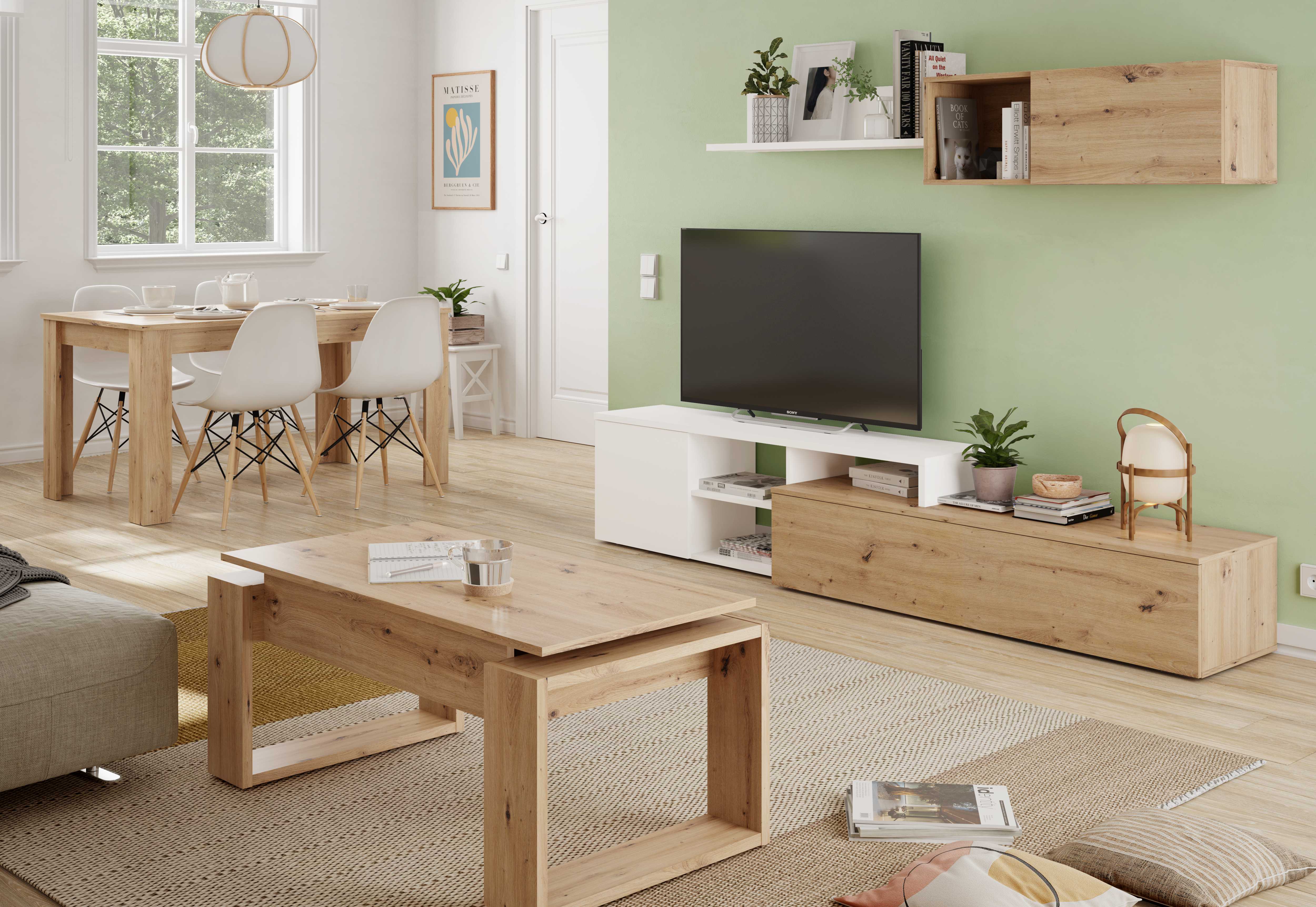 Mesa comedor extensible Kendra roble Nodi 140 - 190 x 90 x 78 cm - 4