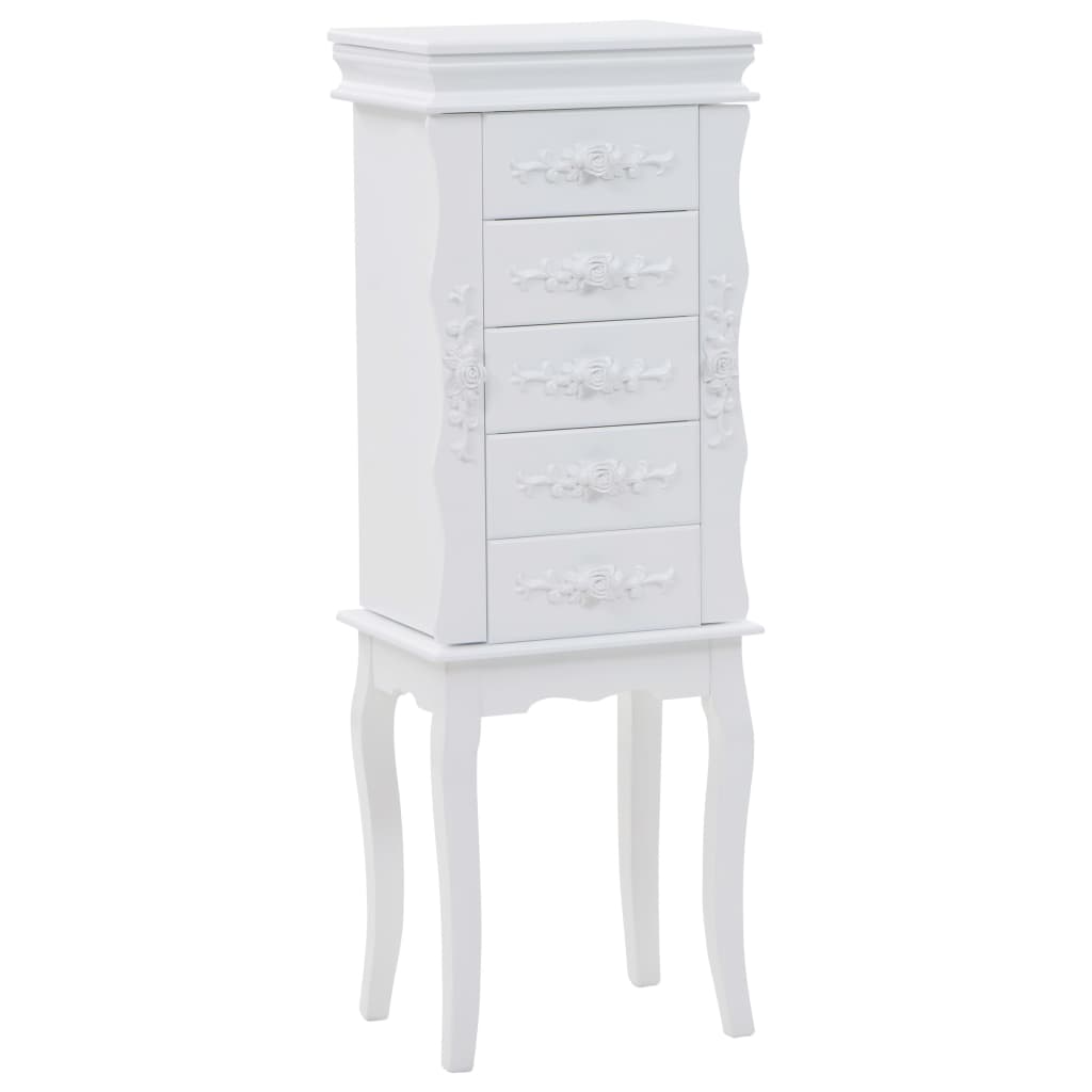 Armario joyero de pie blanco cfw23778