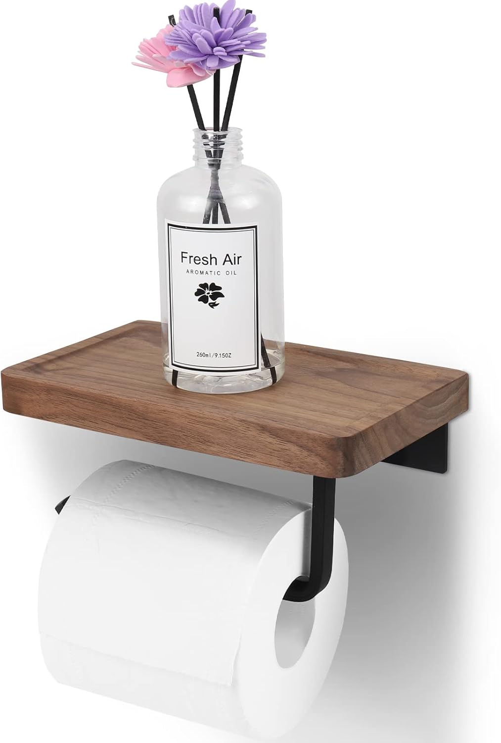 Organizer Da Bagno In Legno Con Piedistallo – Vassoio Portasapone Decorativo Per Cucina, Piccolo, Colore Noce