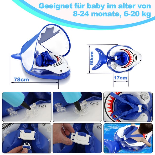 Bouée Bébé, Flotteur de Natation Gonflable pour avec Siège de Sécurité Bouée Bébé, Flotteur de Natation Gonflable pour avec Siège de Sécurité
