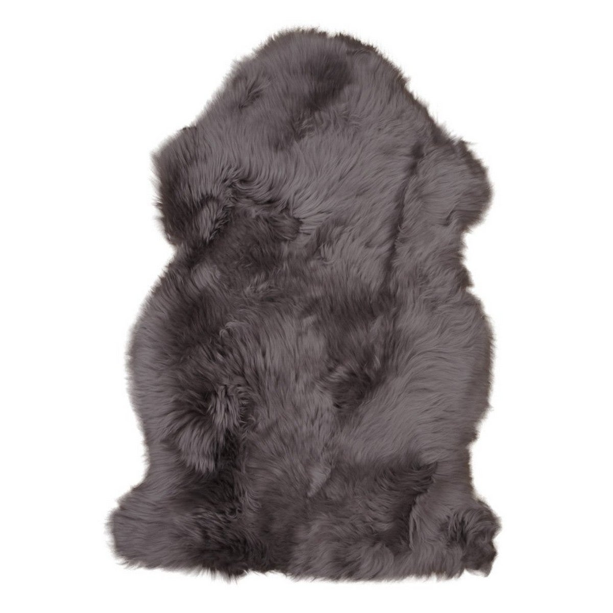 Asymetryczny Dywan Lambskin 3, Prawdziwa Skóra Jagnięca, Brązowy, Seven Design