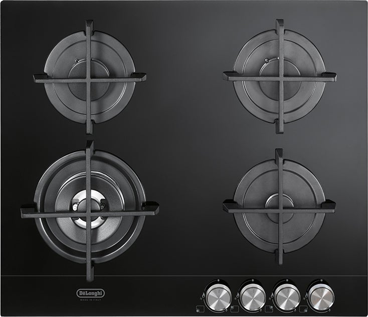 Delonghi Placa De Gas Empotrada De'longhi Nsl 460 N De 60 Cm Y 4 Fuegos Negra , Leroy Merlin