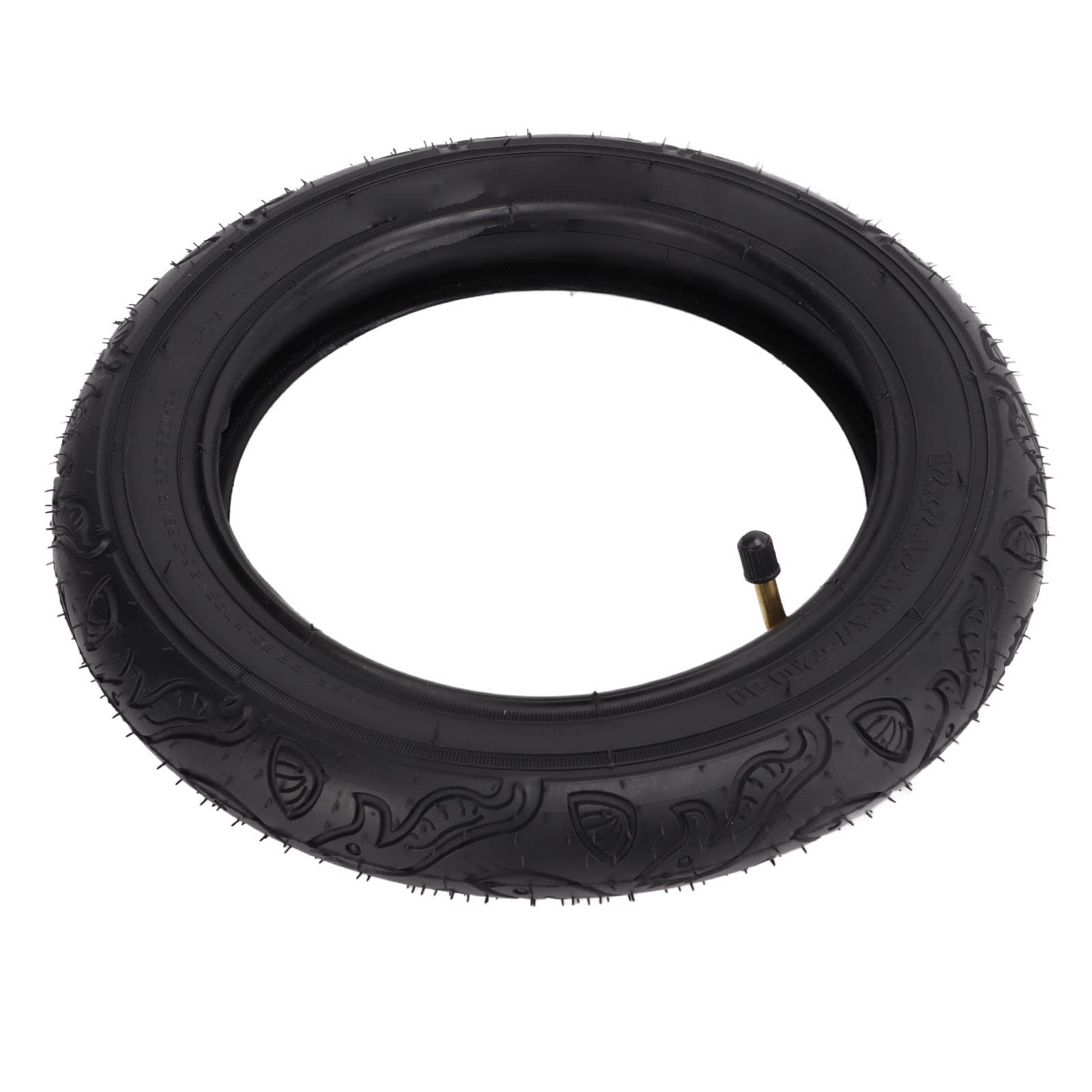 Pneu Plein Increvable 12 Pouces 12x2.125 – Ultra Résistant & Antidérapant Pour Draisienne, Trottinette & Poussette