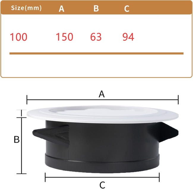 Copertura Per Presa D'Aria 10,2 Cm - Griglia Con Retina Antinsetti - Bianca Per Bagno, Cucina, Ufficio - Foto 8