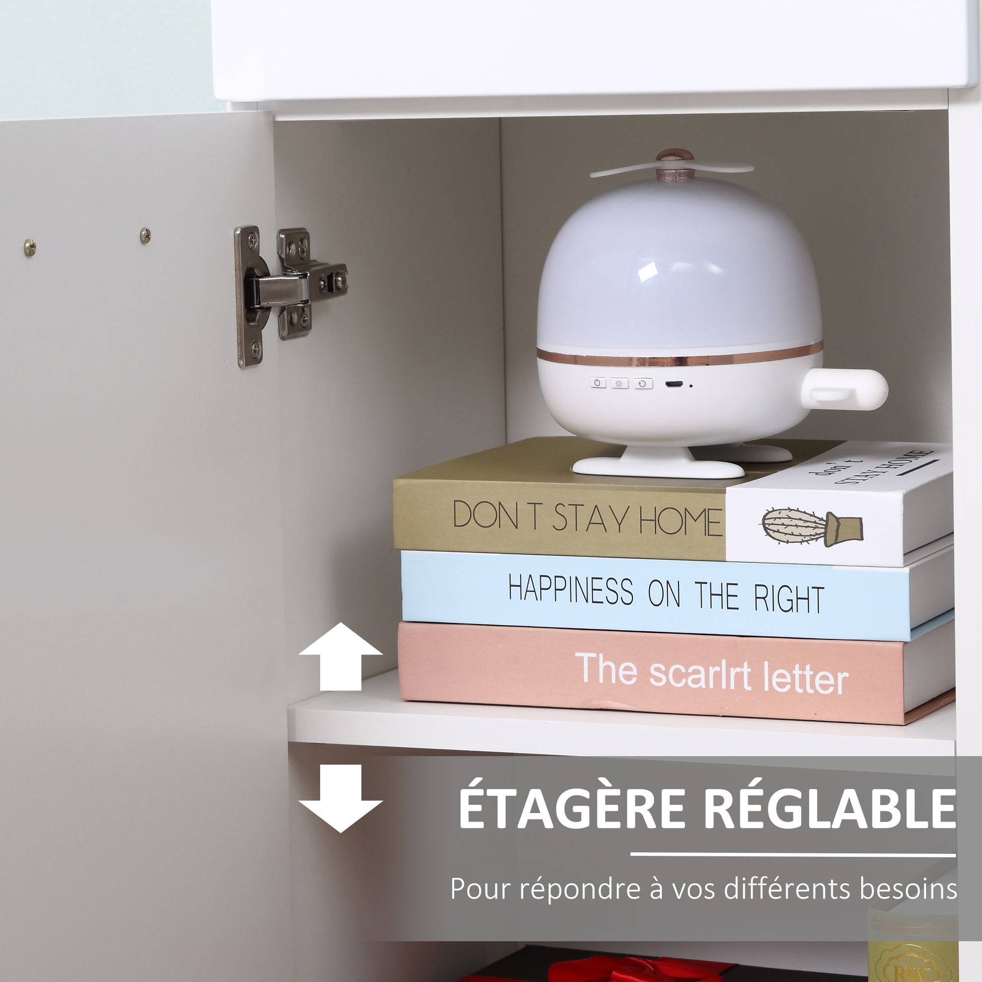 Armoire de salle de bain Panneaux de particules kleankin - 5