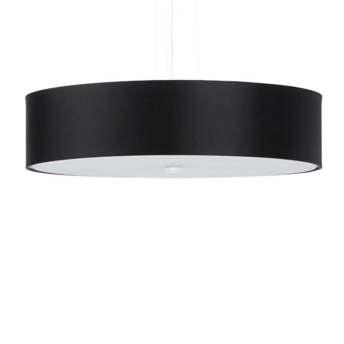 Lampa wisząca Skala czarna 5xE27x15W wym: 102 x 50 x 50 cm tkanina Sollux Lighting