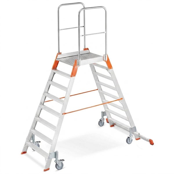 Plateforme 2x7 marches - Hauteur max. de travail 3.47m - 97307R