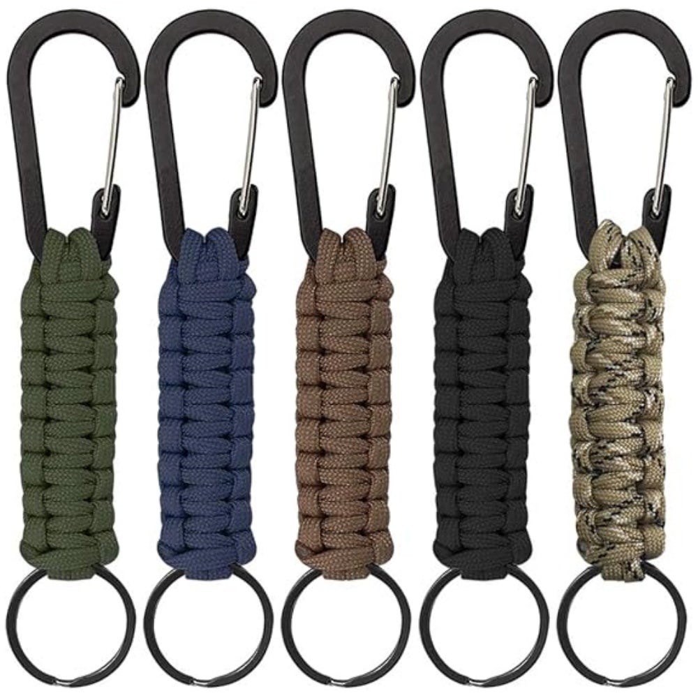 2 porte-clés en paracorde avec mousqueton et corde 1,2 m [Semptec 2 porte-clés en paracorde avec mousqueton et corde 1,2 m [Semptec
