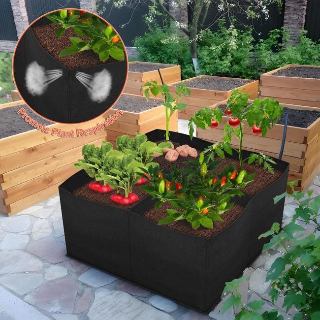 Borsa Per Piante In Cocco 100 Cm - 3 Tasche, Per Laghetti E Rive, Materiale Naturale Biodegradabile - Foto 6