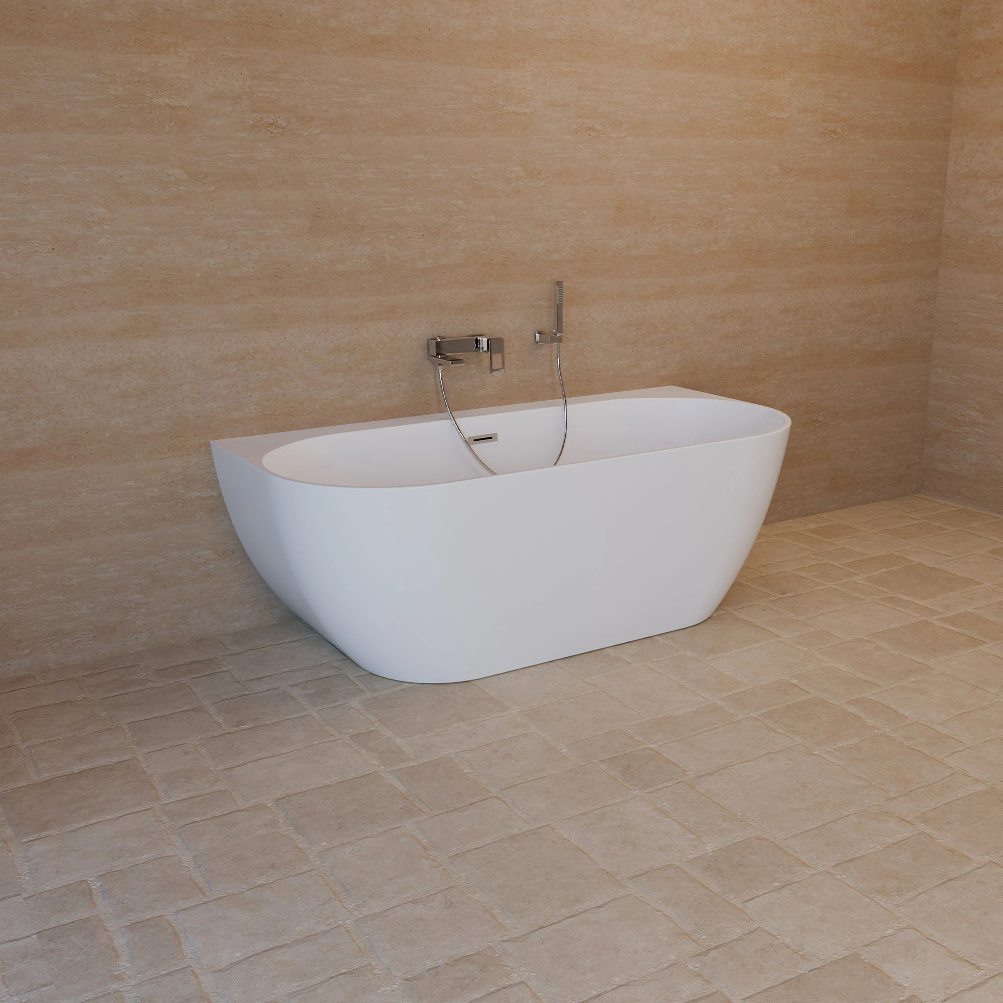 Baignoire Ilot Spring 166 blanche 166 x80 x58 cm, by SPALINA - 9