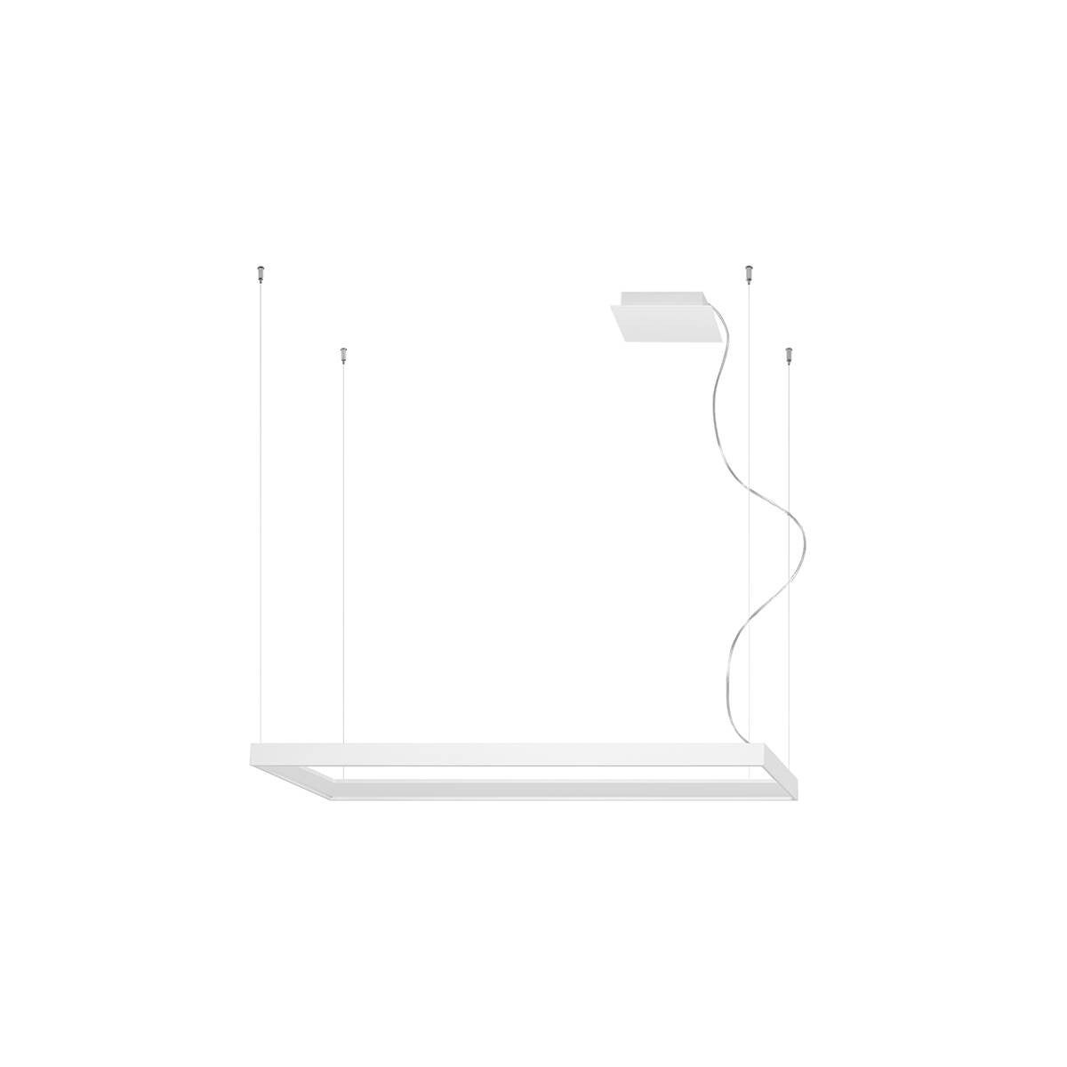 Lampa wisząca Tuula biała LED 50W 3000K 5757lm wym: 150 x 100 x 30 cm aluminium Thoro Lighting