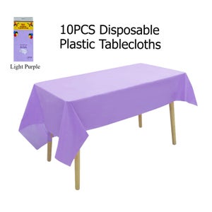 ZULADISE Confezione da 2 tovaglie viola usa e getta in plastica viola e oro per feste, compleanni, lauree, Rapunzel, decorazioni per feste aggrovigliate (qualità premium, 137,2 x 274,3 cm