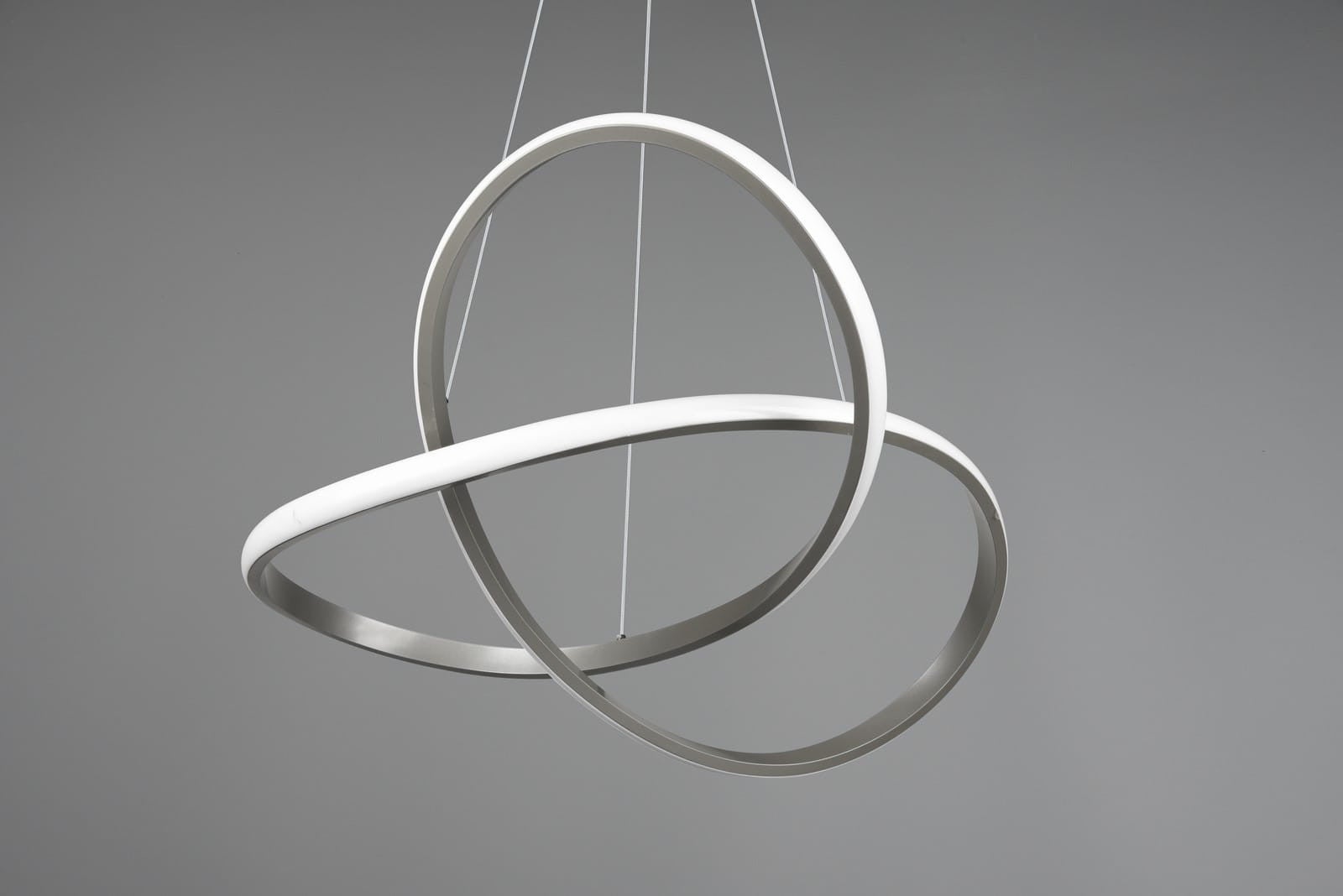 Lampa wisząca Course srebrno-biała LED 27W 4000K 3150lm wym: 150 x 60 x 60 cm metal RL - 5