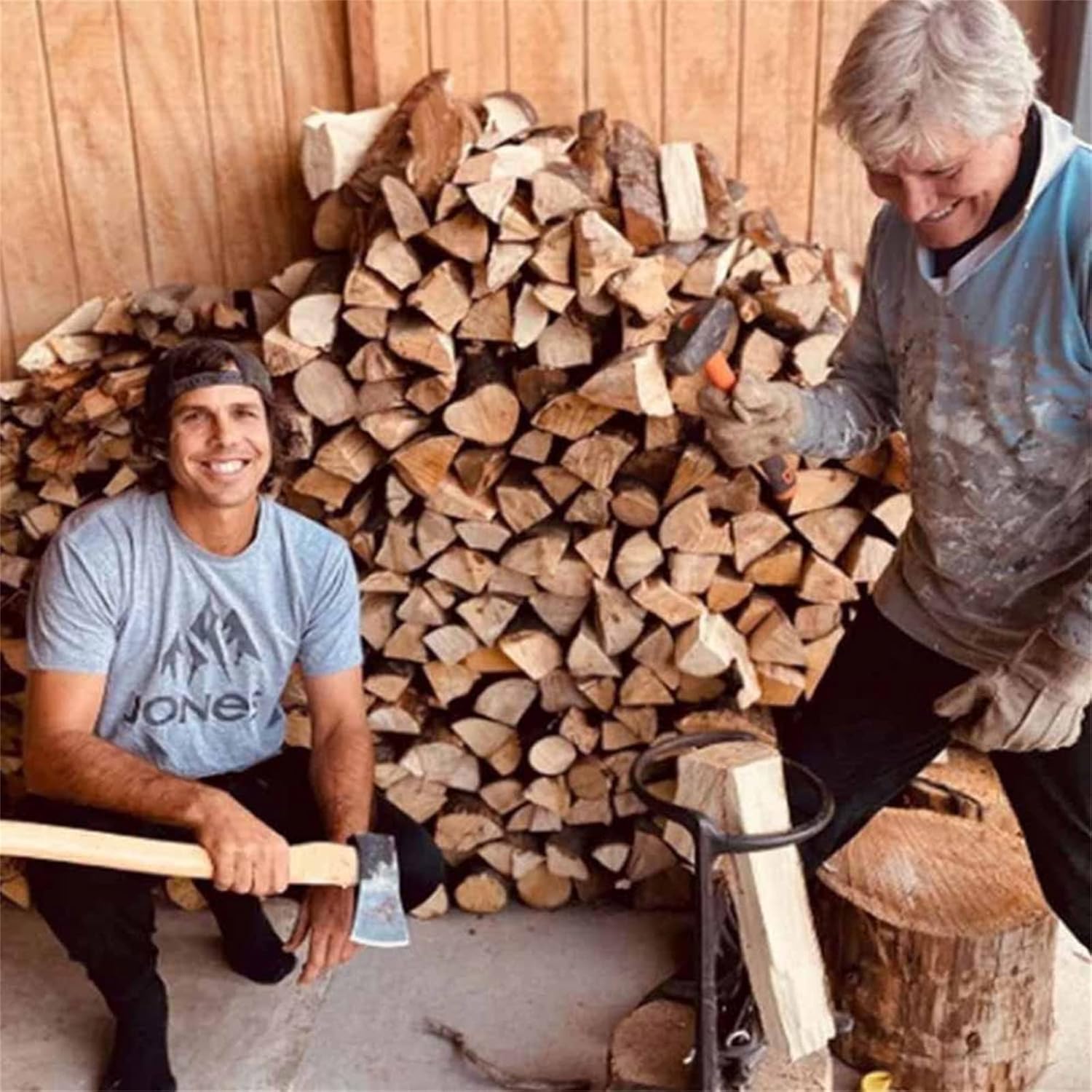 Démarreur de Bois de Chauffage, Petite fendeuse de Bois en Fonte détachable, adaptée au Camping Domestique et aux cheminées - 4