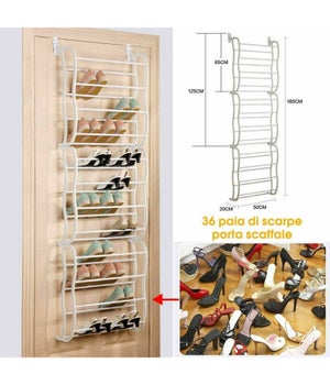 Scarpiera Estraibile per Armadio, scarpiera impilabile in Metallo Retrattile, Organizer Verticale per Armadio da Camera da Letto piolo, salvaspazio, (5 Livelli) (12 Livelli