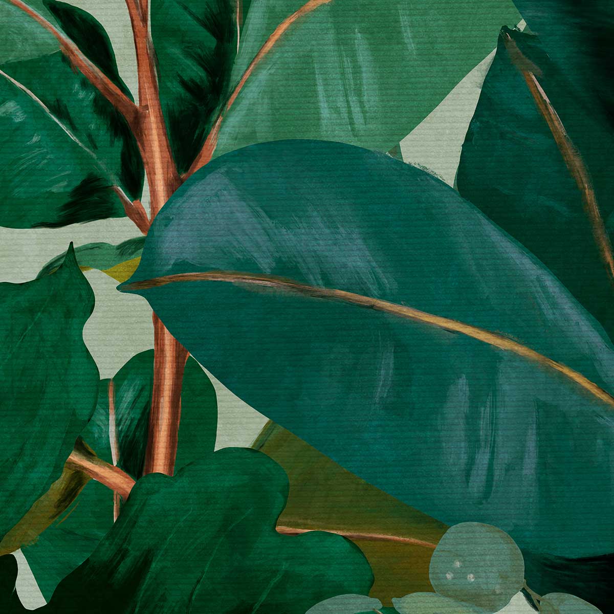 Papier peint symphonie des feuilles - 208x270cm - 3