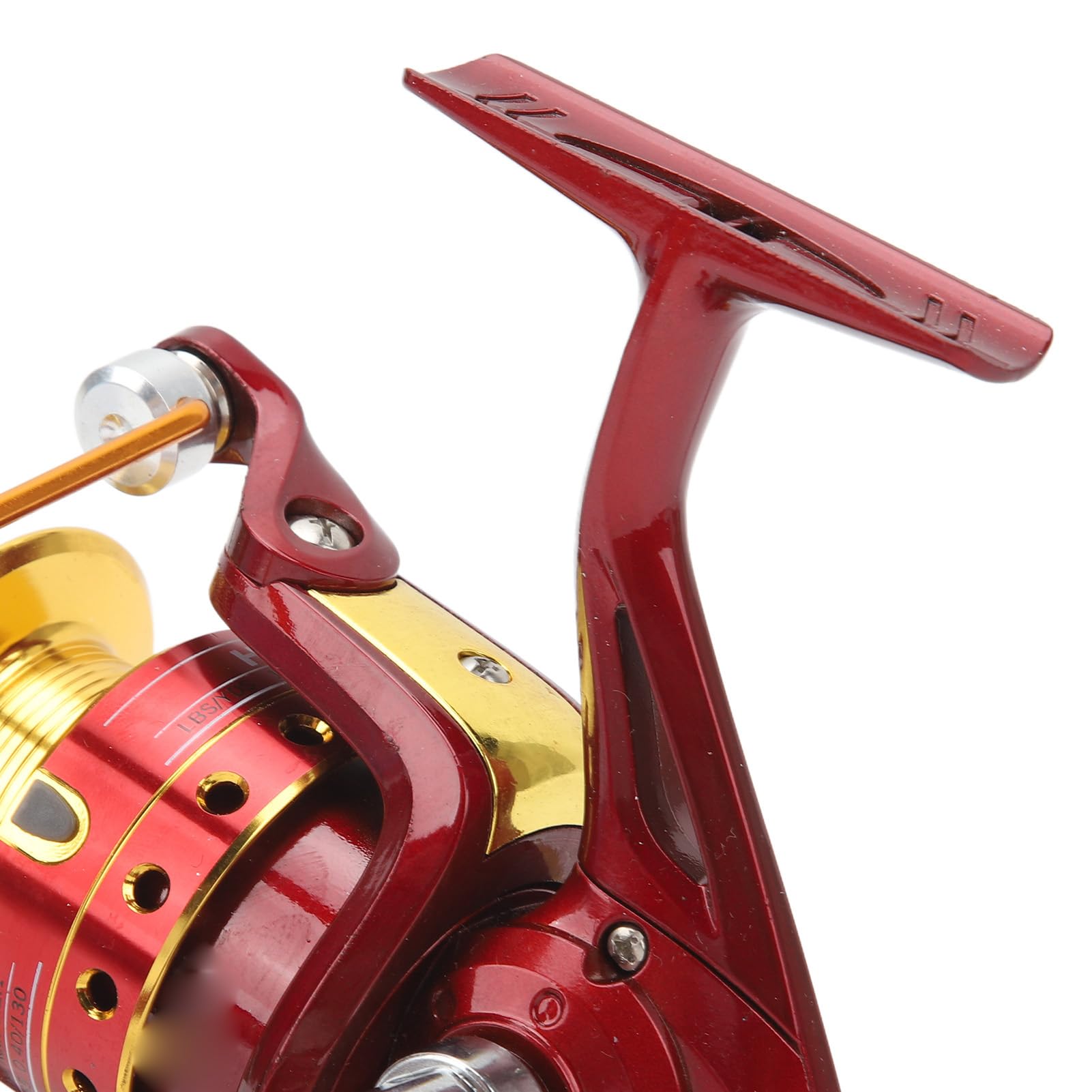 Mulinello da pesca a 8 cuscinetti Colore rosso Rapporto di trasmissione 5.2:1 Mulinello per acqua salata per campeggio - 8