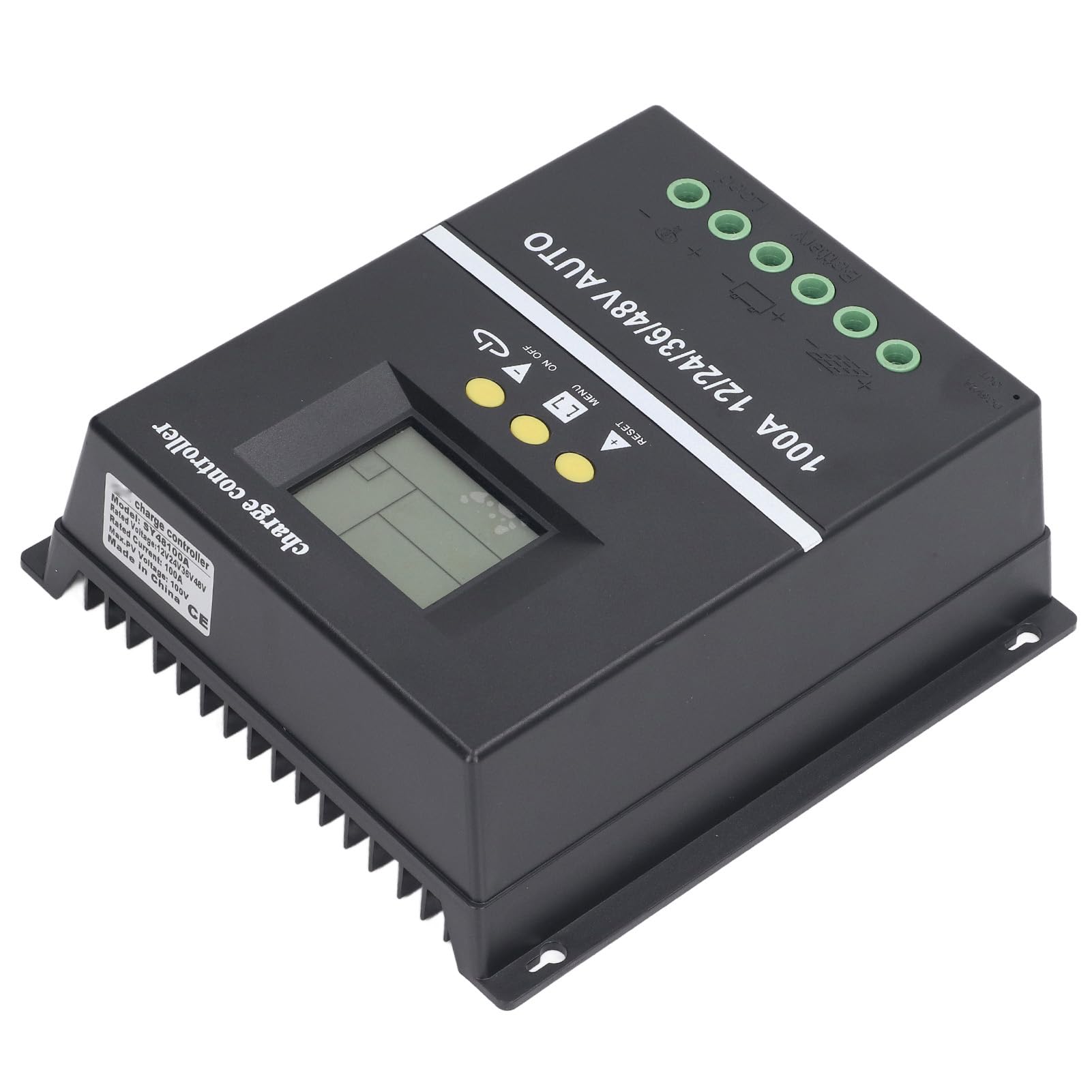 Controlador de carga solar 100A 12-48V com duas portas USB e display LCD retroiluminado – ComfortXL - 8