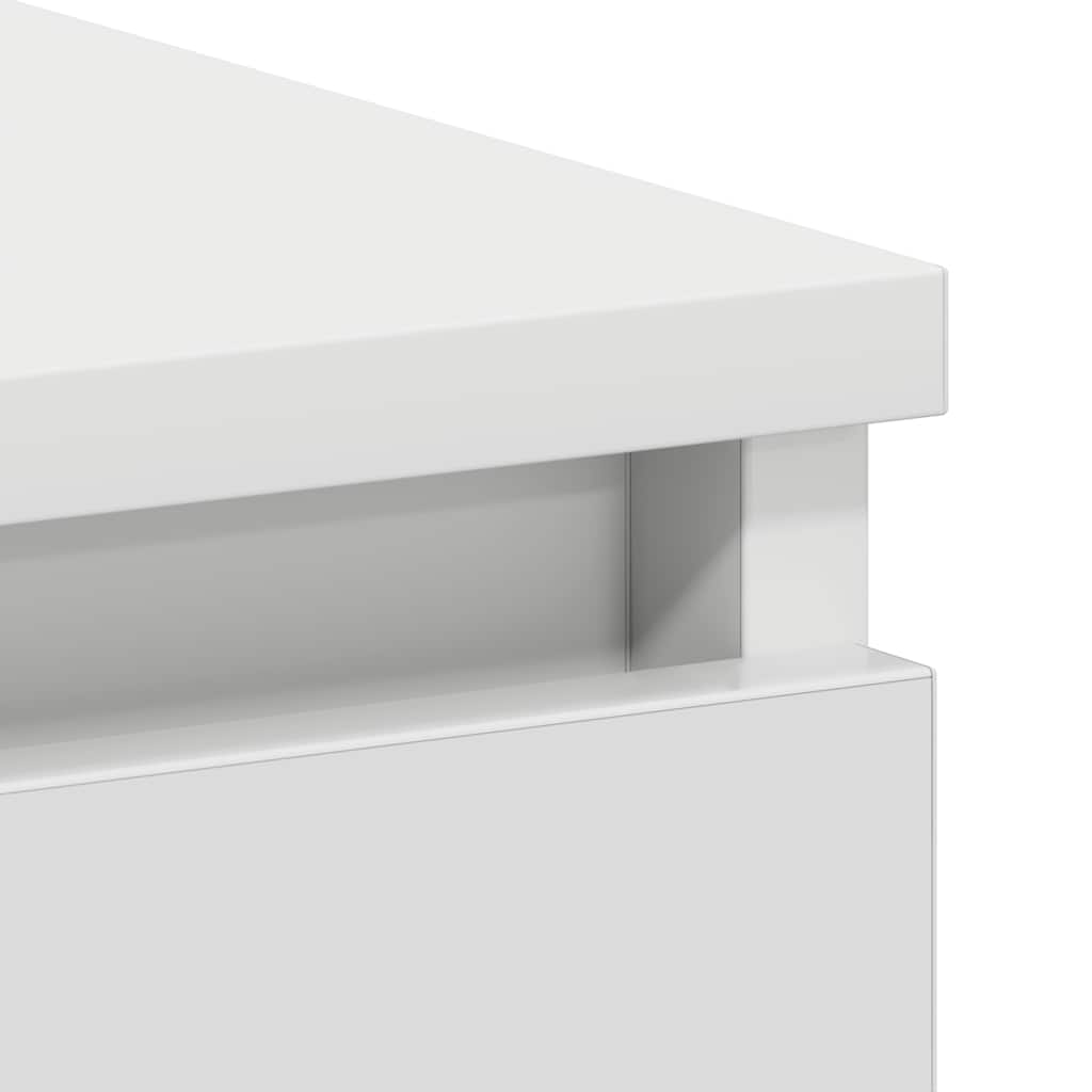 Bureau Blanc 90x45x76 cm Bois d’ingénierie vidaXL - 9
