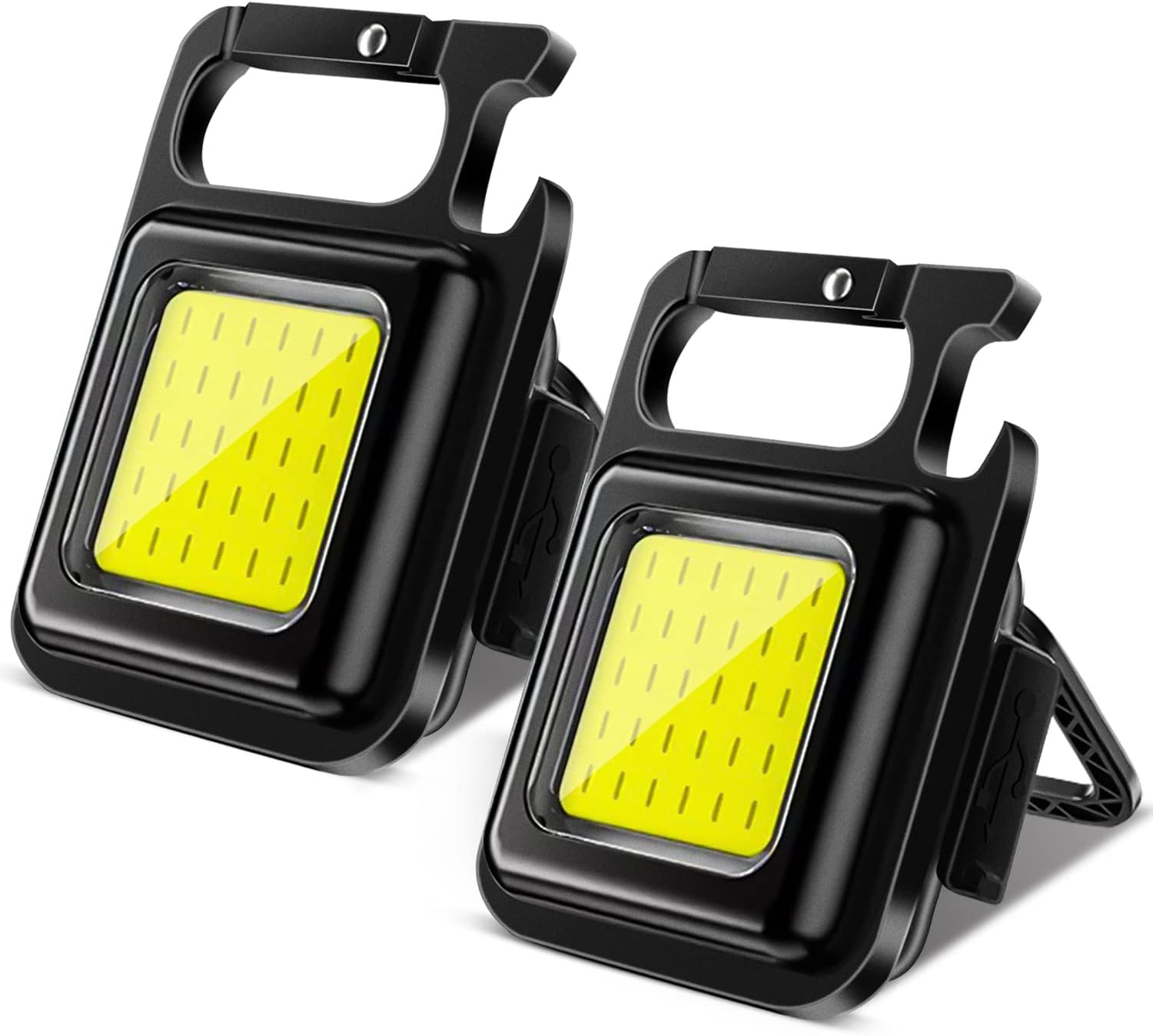 Latarka LED ładowalna lumenów mini lampki robocze COB wodoodporna USB hak otwieracz do butelek magnetyczna do campingu napraw awaryjnych wędkarstwa