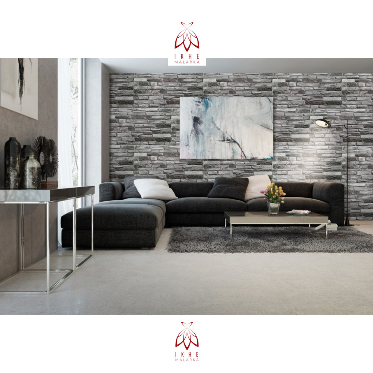 4 m²/10 pièce 3D PVC IMITATION TUILES panneaux muraux revêtement mural DECOR PVC bardage carreaux imitation Grey Ston épaisseur 1mm ! - 3