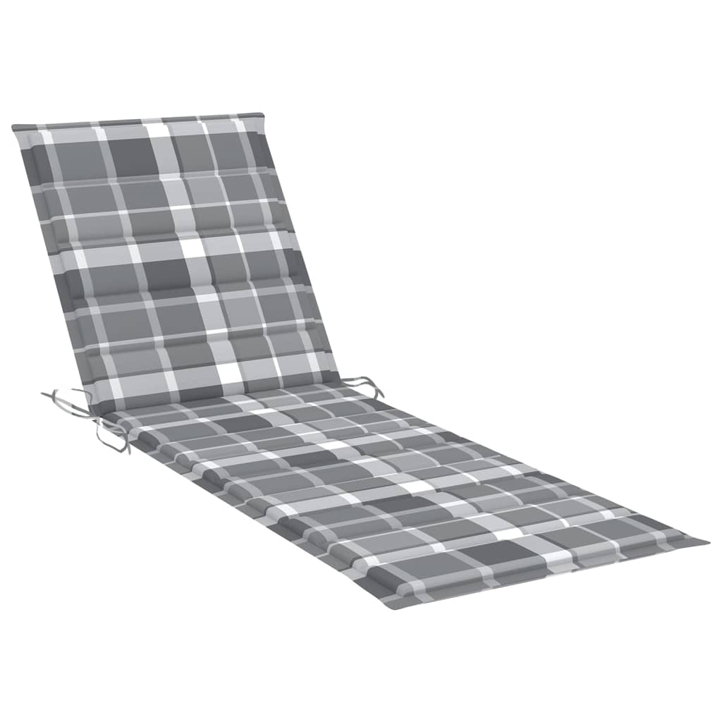 Maison Exclusive - Chaise longue de jardin avec table et coussin Bois d'acacia - 8