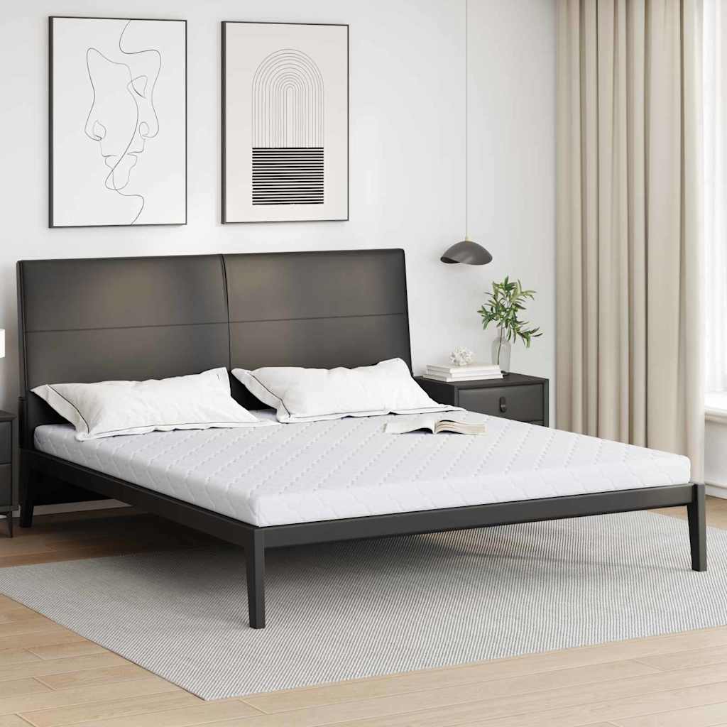 Materac Biały 180 x 200 cm Tkanina żakardowa vidaXL