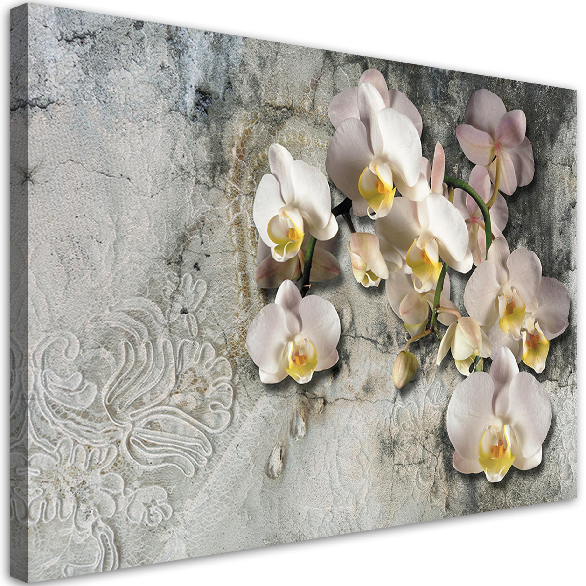 Obraz na płótnie, Słoneczne orchidee kwiaty 60x40