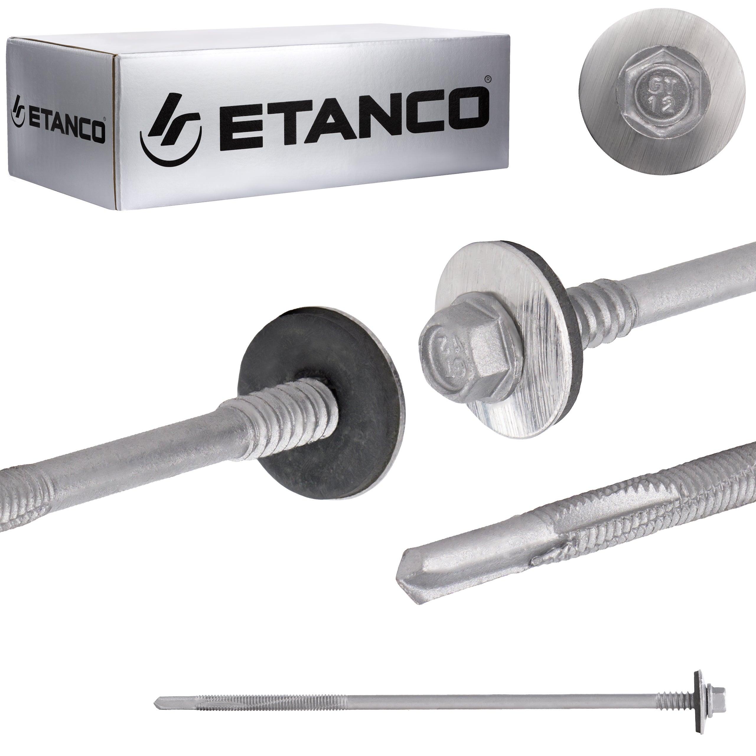 Wkręty do płyt warstwowych Etanco GTR12 SP A19 5,5/6,3x185 mm ocynk 100szt