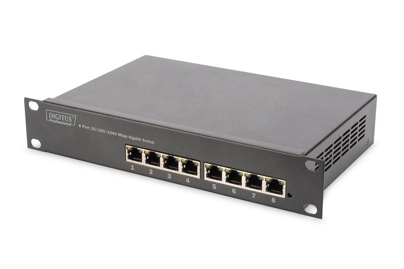 DIGITUS Switch Ethernet rackable 10' 8 Ports RJ45 Gigabit | Leroy Merlin