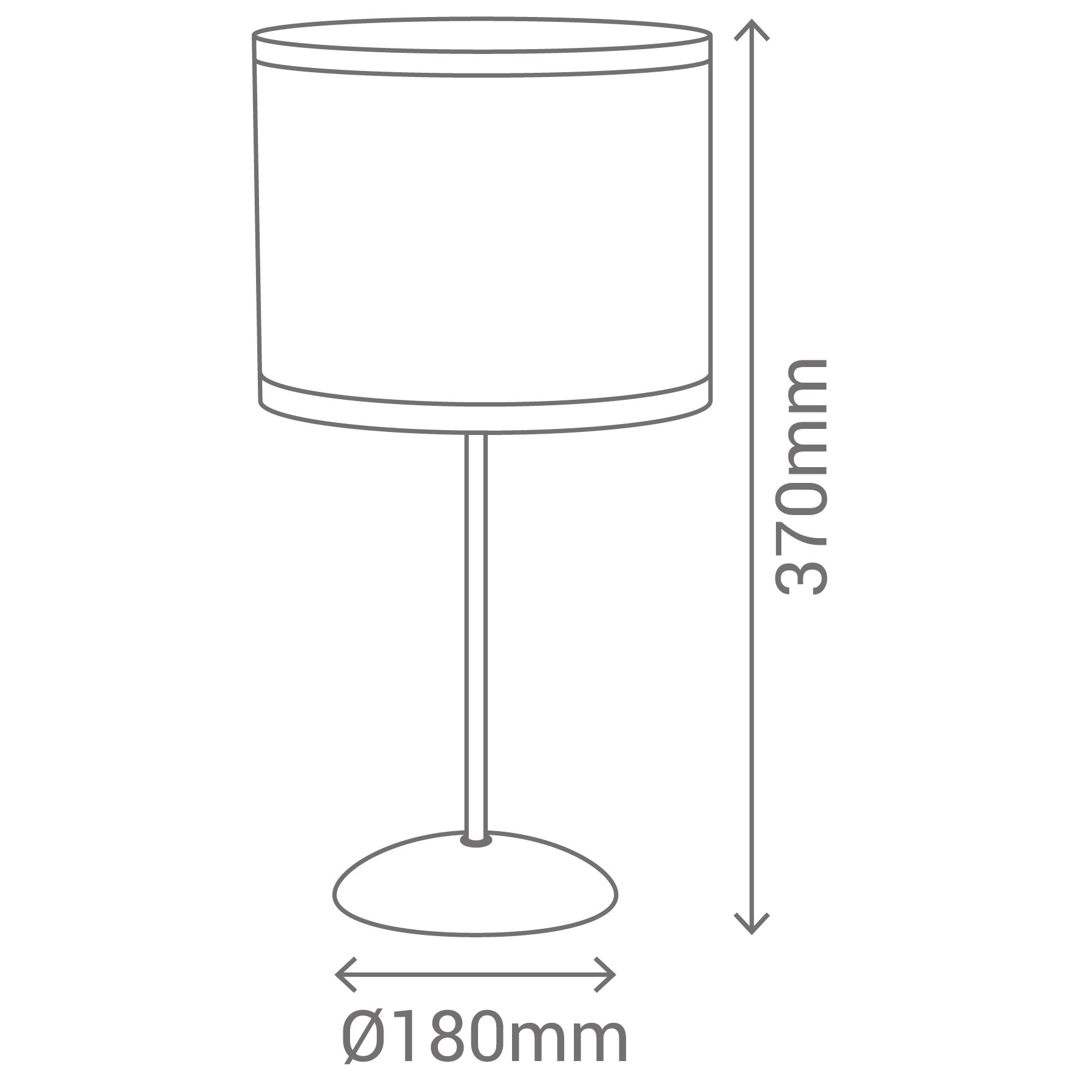 Lampe à Poser Ronde 1xE14 Cercles Métal - 3