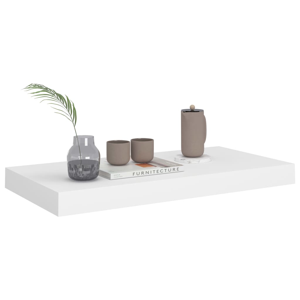 Étagère murale | Étagère suspendue | Etagères Flottantes flottante blanc 50x23x3,8 cm MDF803215 - 3
