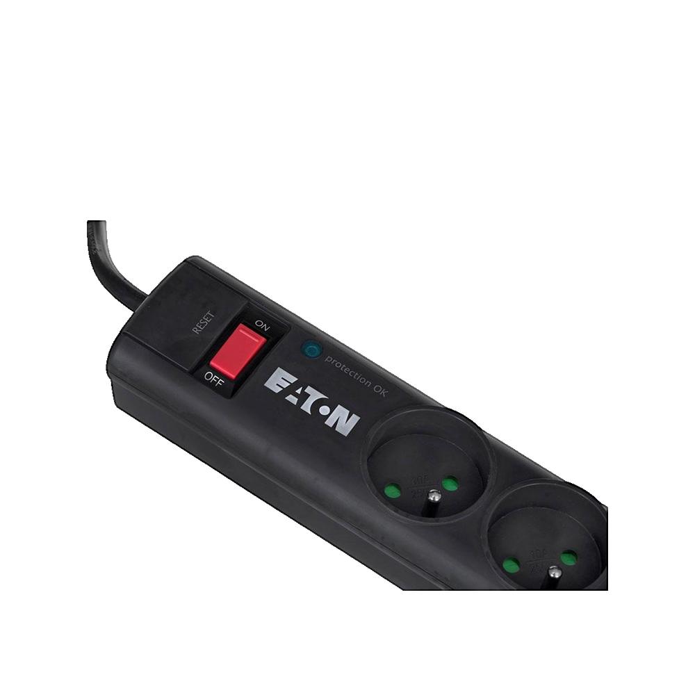 Bloc multiprise avec interrupteur parasurtenseur Eaton - 6 prises 2 P + T - 16 A - 2