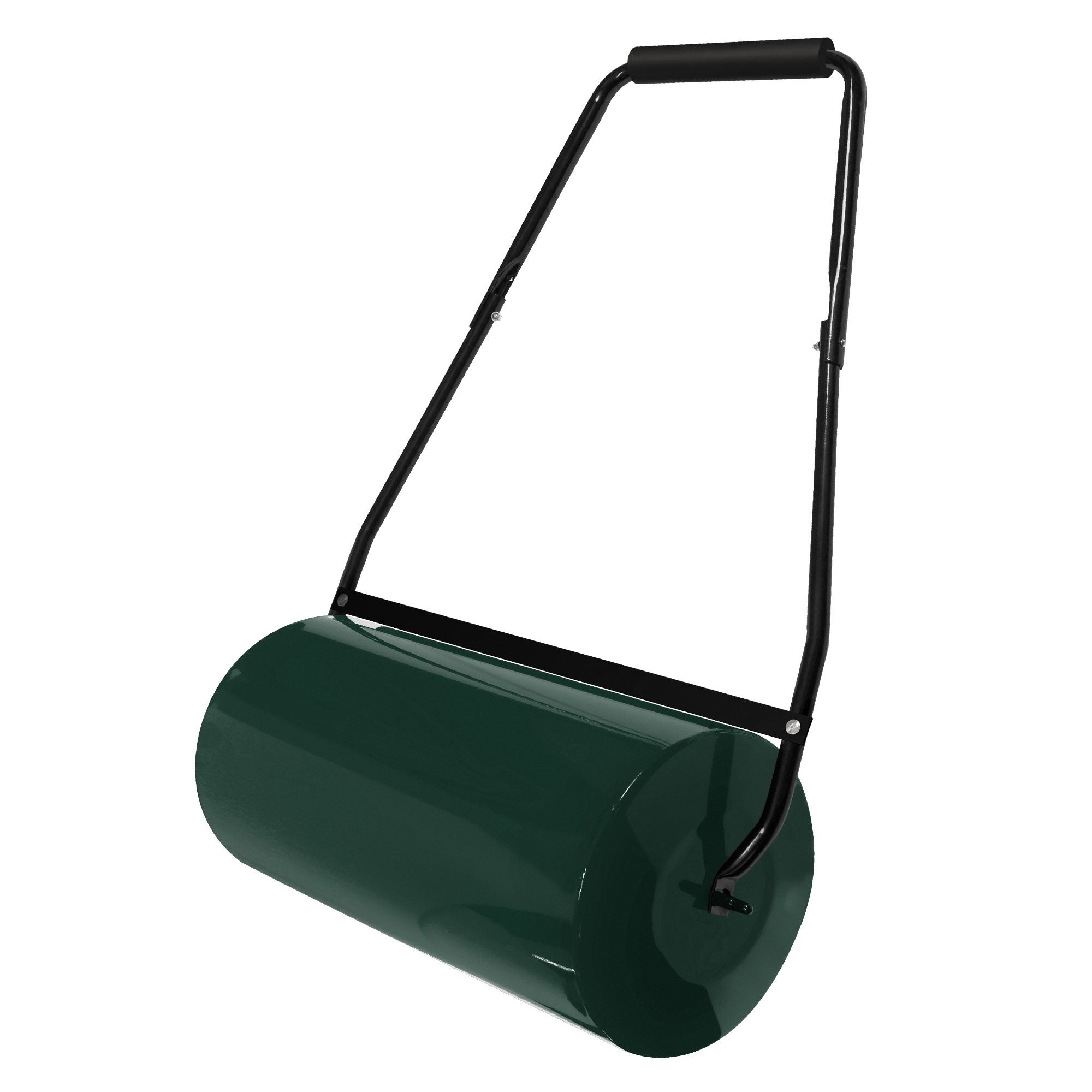 ECD Germany walec do trawnika 50 l stalowy ręczny wypełniany wodą lub piaskiem do zagęszczania gleby szerokość 59,5 cm Ø31,5 cm zielony z osłoną