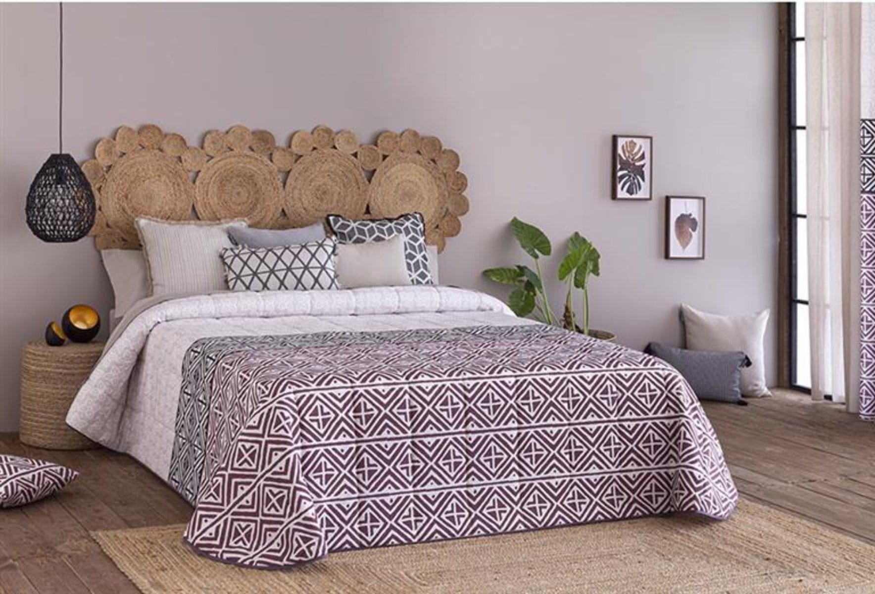 Colcha Rosa Colcha Bouti Mijas Relleno 100 gr Rosa para Cama de 150 cm | Leroy Merlin
