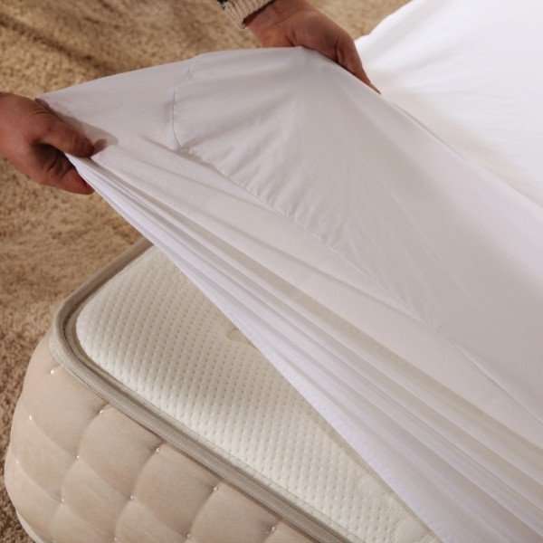 Nalui Protetor de Colchão Tencel Branco respirável, ultrassuave, antiácaros, viscose - 3