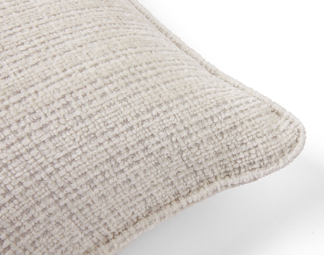 Coussin en velours texturé beige 40 x 40 cm - MIRO - Best Mobilier - 2