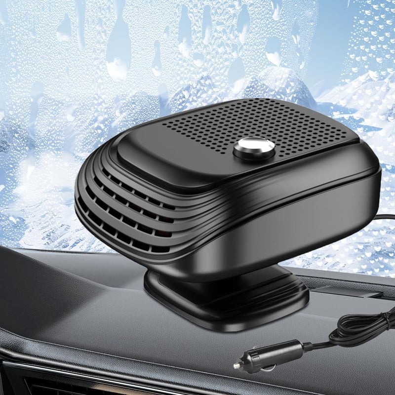 Podgrzewacz samochodowy z gniazdem zapalniczki, podgrzewacz samochodowy 12 V z gniazdem zapalniczki, podgrzewacz samochodowy 2 w 1, przenośny podgrze
