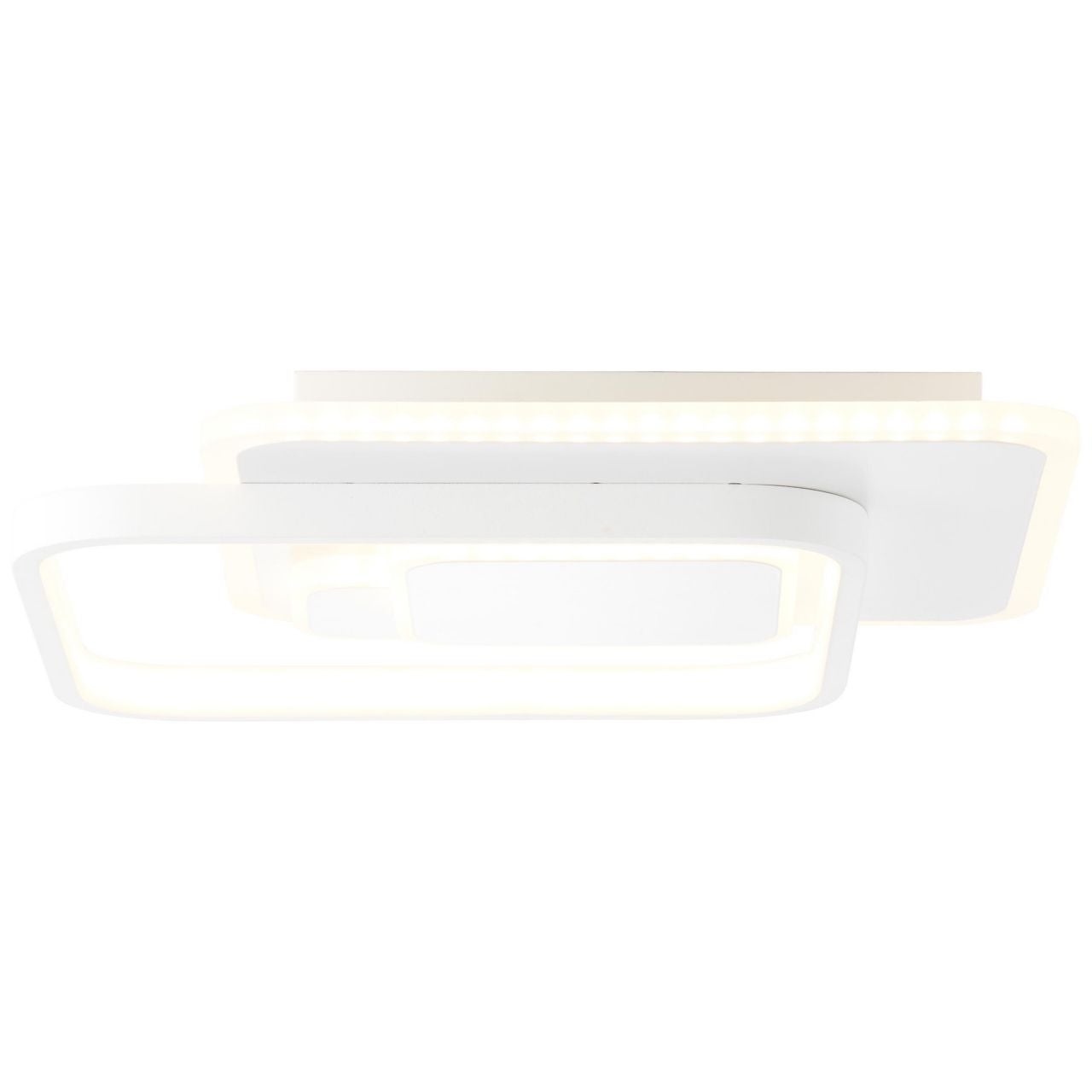 Brilliant Eunomia LED lampa sufitowa 35x30cm 2-płomienna czarna/biała, metal/plastik, 1x wbudowana dioda LED, 30 W, (strumień świetlny: 2900 lm, barwa